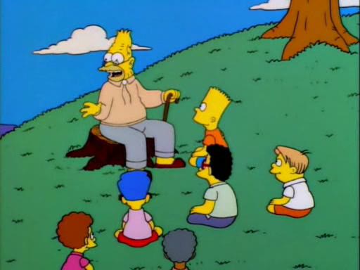 "Abe Simpson Telling Stories" meme