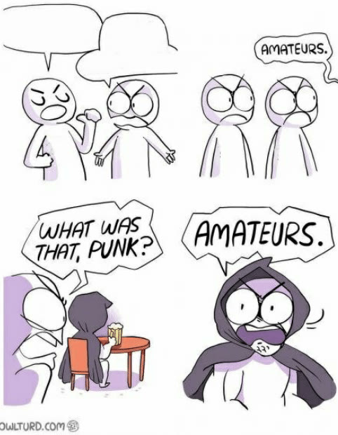 "Amateurs" meme