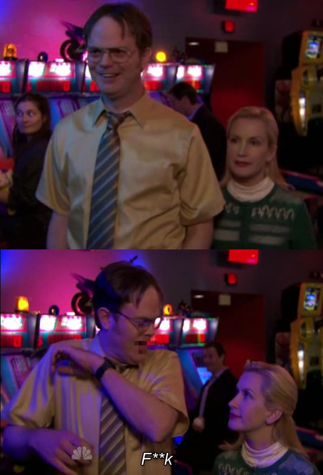 "Angela Scared Dwight" meme