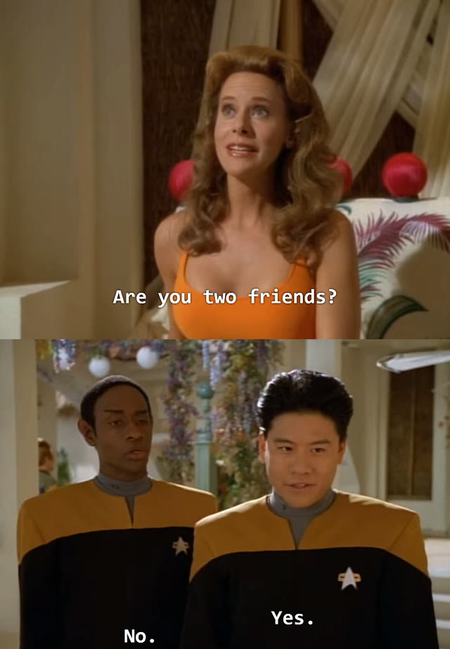"Are You Two Friends?" meme