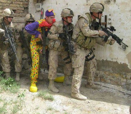 "Army Clown" meme