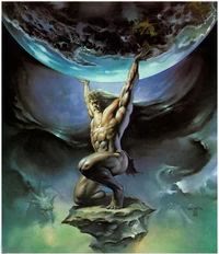 Mème « Atlas Holding Earth »
