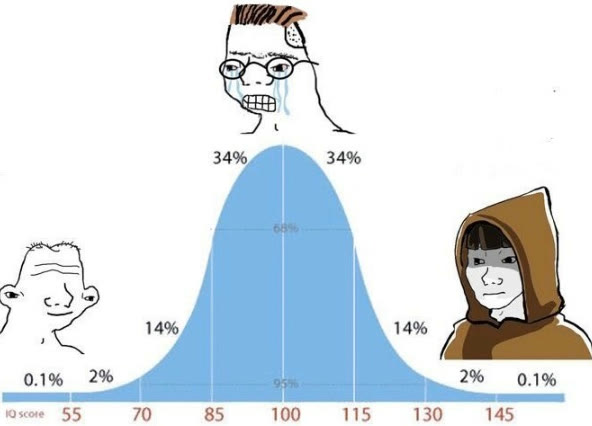 Mème « Bell Curve »