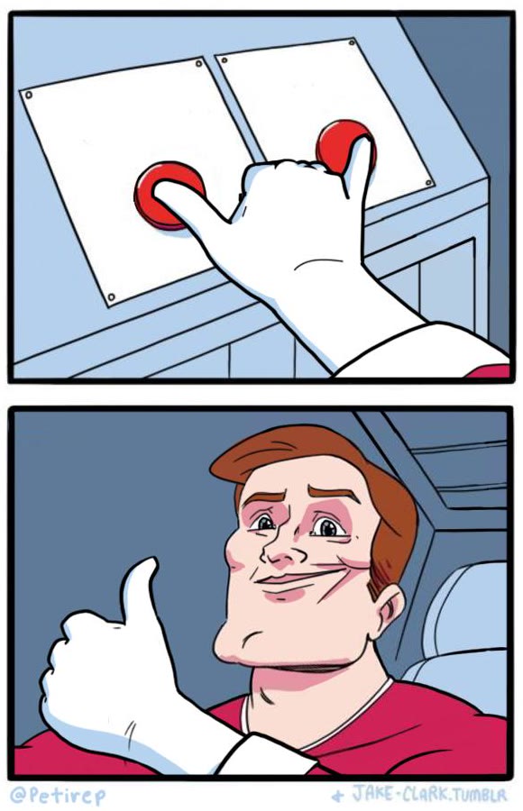 Mème « Both Buttons Pressed »
