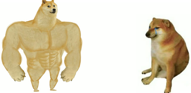 "Buff Doge vs. Cheems" meme