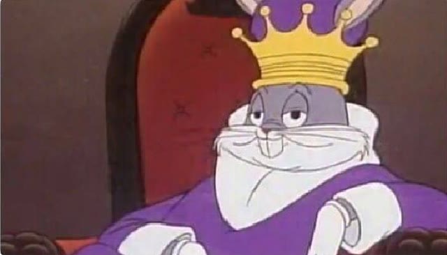 "Bugs Bunny King" meme