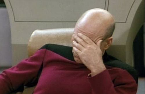 "Captain Picard Facepalm" meme