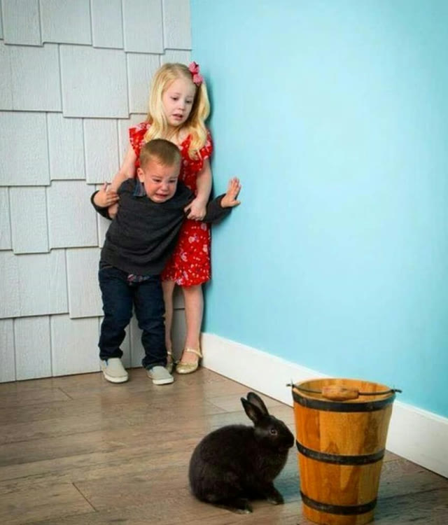 Mème « Children Scared of Rabbit »
