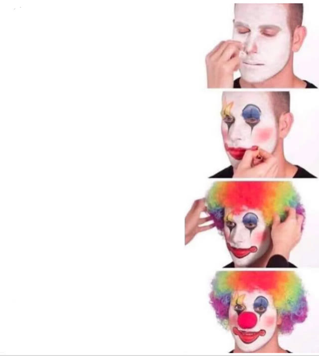 "Clown Applying Makeup" meme