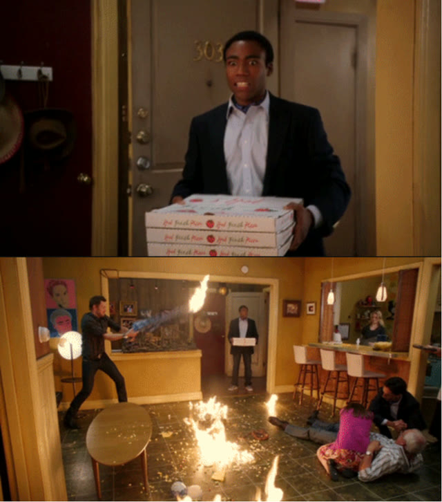 Mème « Community Fire Pizza Meme »