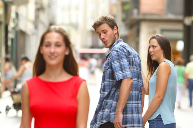 "Distracted Boyfriend" meme
