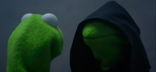 "Evil Kermit" meme