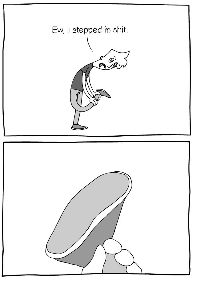 Mème « Ew, I Stepped in Shit »