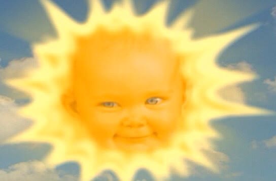 "Le bébé soleil des Teletubbies" meme