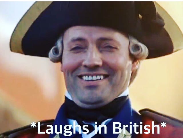 Mème « Laughs In British »