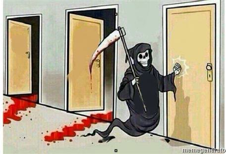 Mème « Grim Reaper Knocking Door »