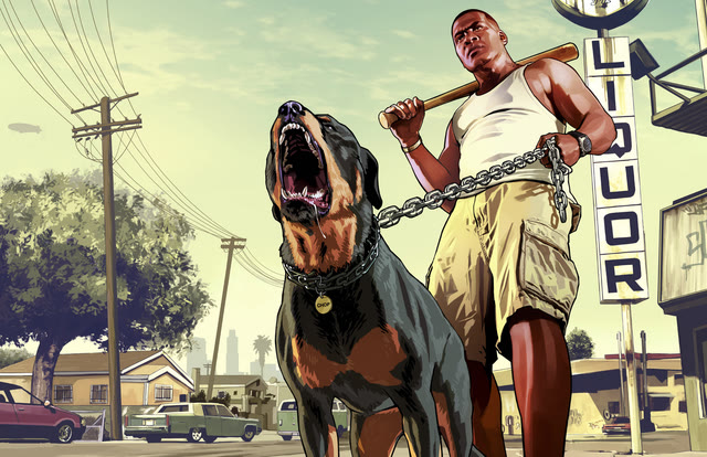"GTA 5 Franklin and His Dog Chop" meme