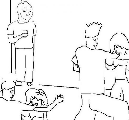 Mème « Guy in Corner of Party »