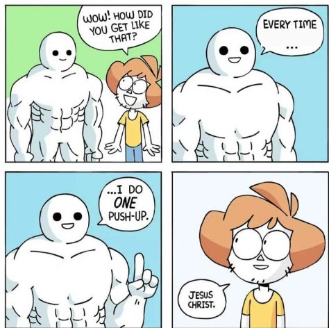 Mème « I Do ONE Push-Up »