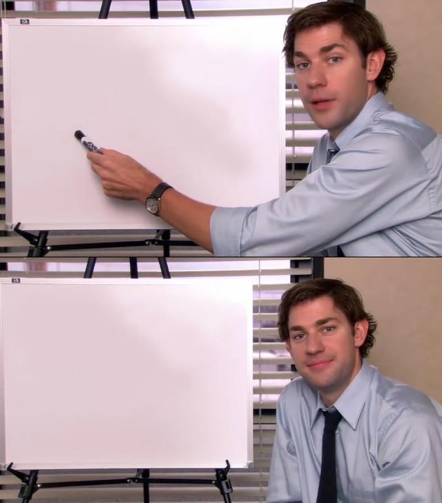 Mème « Jim Halpert Explains »