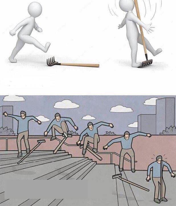 Mème « Jump on Rake »