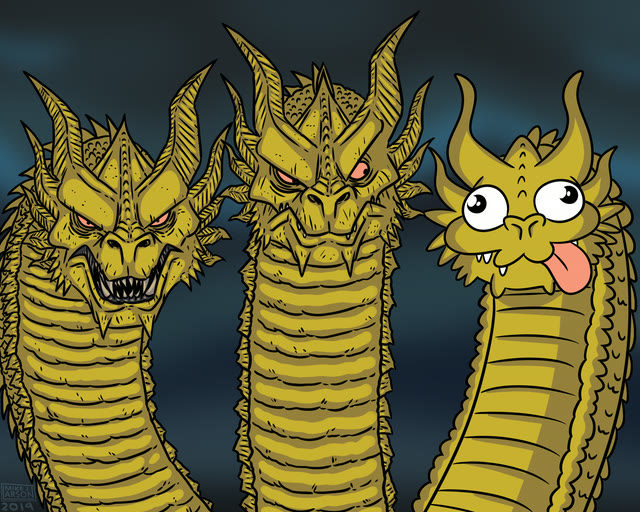 "King Ghidorah" meme