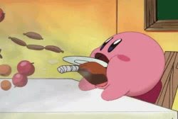"Kirby Eating" meme