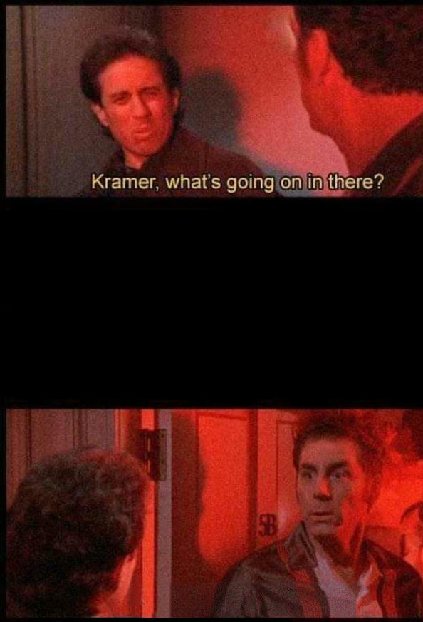 Mème « Kramer, What's Going on in There »