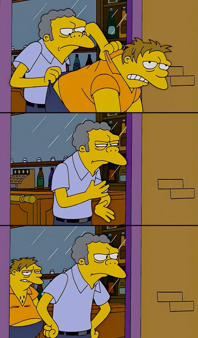 Mème « Moe Throws Barney »