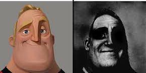 Mème « Normal and Dark Mr.incredibles »