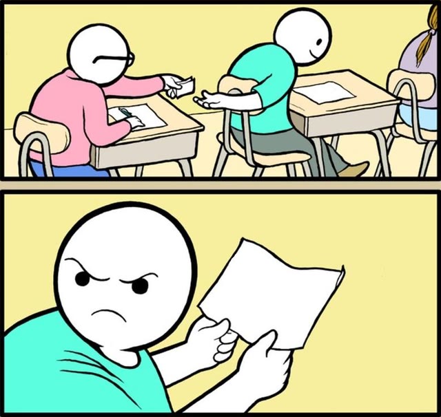 "Note Passing" meme