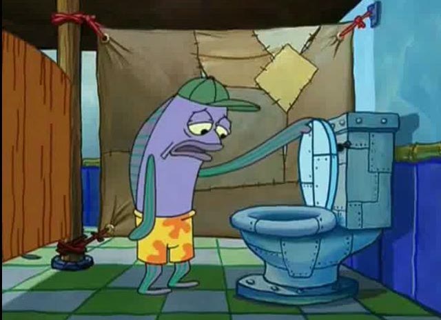 Mème « Oh Thats a Toilet Spongebob Fish »