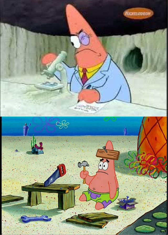 Mème « PAtrick, Smart Dumb »