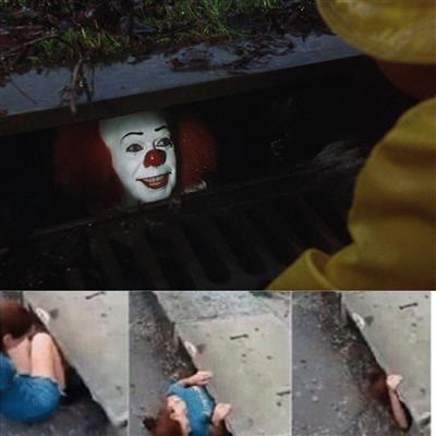 "Pennywise in Sewer" meme
