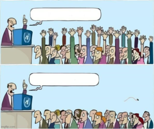 Mème « People Raising Hands »