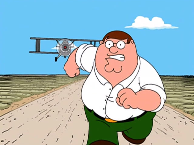 Mème « Peter Griffin Running Away »
