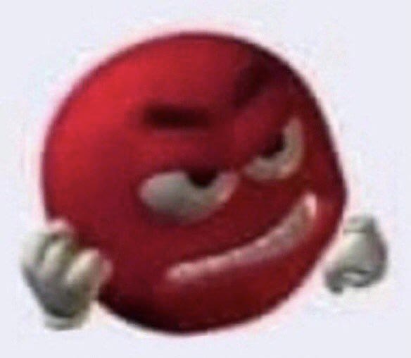 Mème « Red M&M Angry »