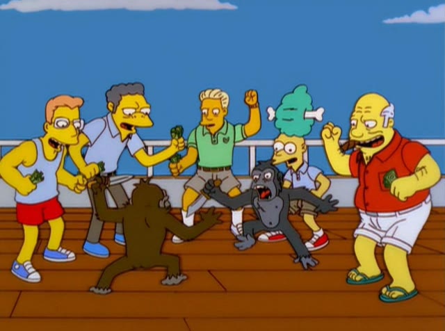 Mème « Simpsons Monkey Fight »