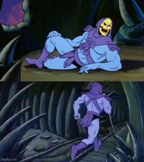 Mème « Skeletor Disturbing Facts »