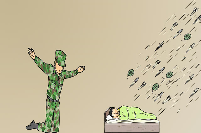 Mème « Soldier Not Protecting Child »