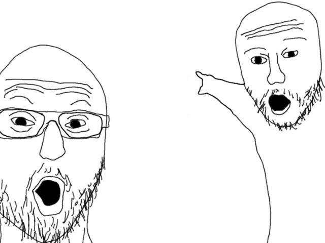 "Soyjak Pointing" meme