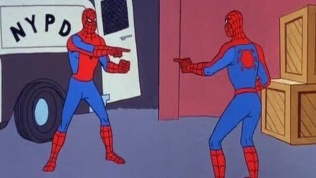 Mème « Spider-Man Pointing »