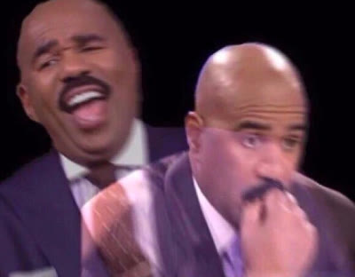 Mème « Steve Harvey Laughing Serious »