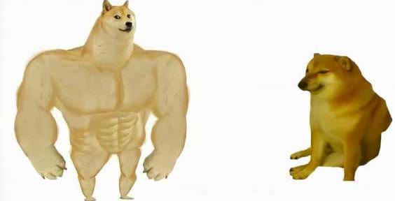 Mème « Strong Dog vs Weak Dog »