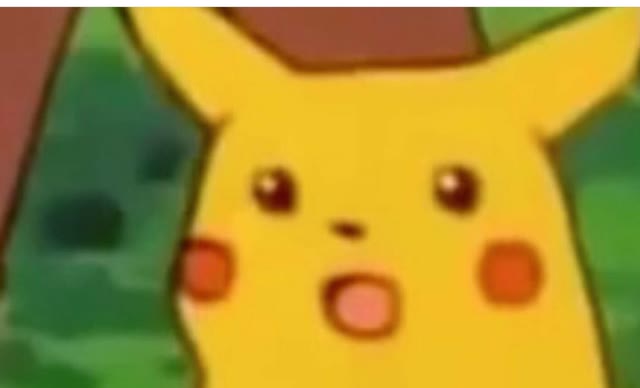 Mème « Surprised Pikachu »