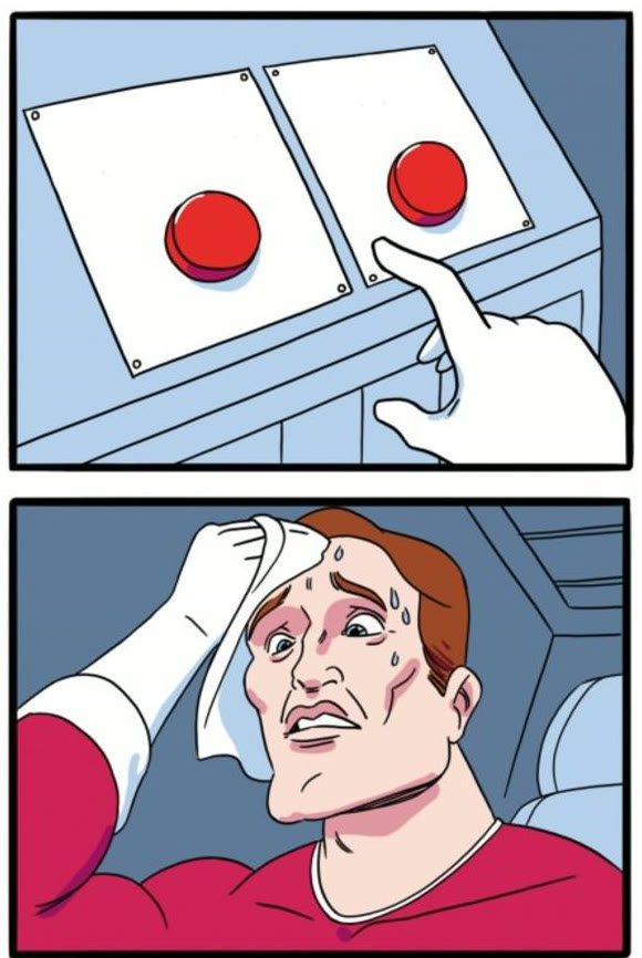 "Sweat Button" meme