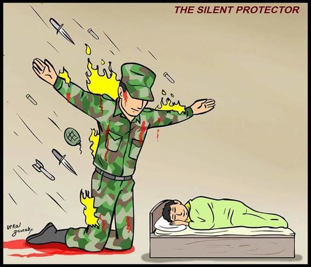 Mème « The Silent Protector »
