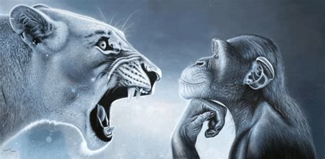 Mème « Tiger Yell at Pondering Monkey »