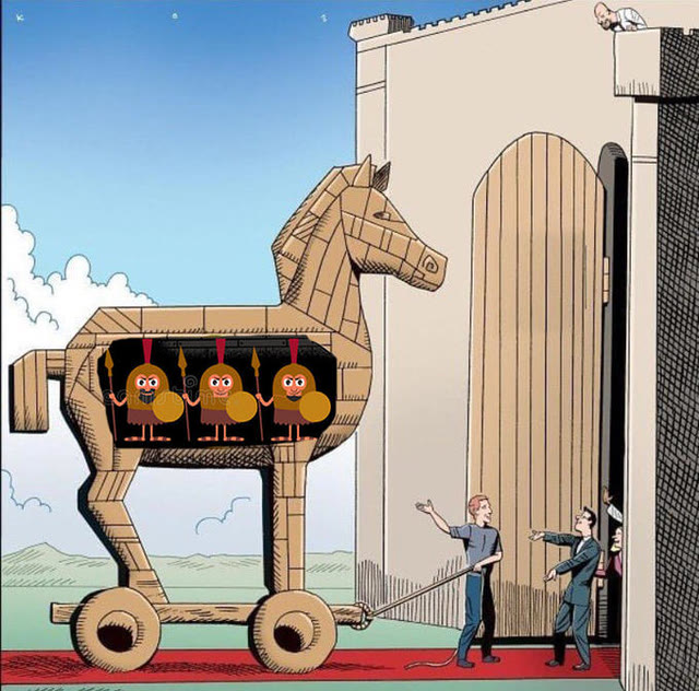 "Trojan Horse" meme