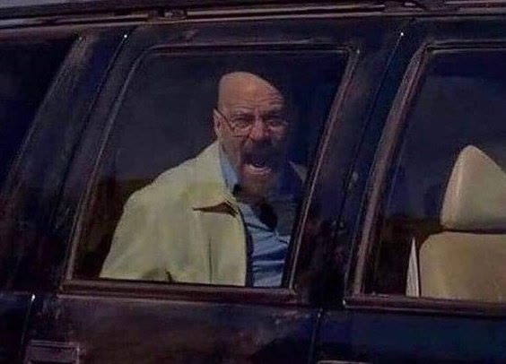 Mème « Walter White Screaming at Hank »